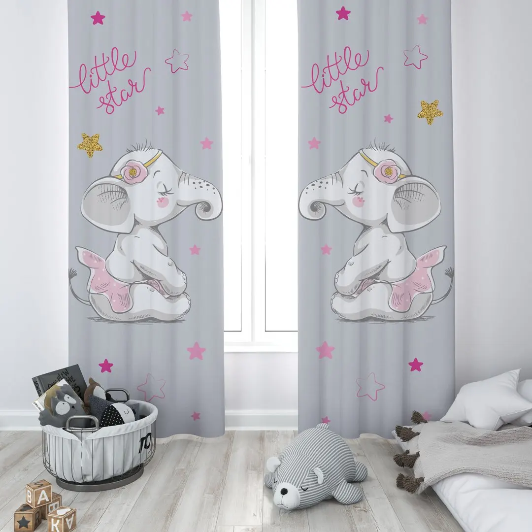 Cute Ballerina Tiny Elephant Baby Girl Kids Room Special Design Canopy Hook Button Blackout Curtain Jealous Window Bedroom
Cute Ballerina Tiny Elephant Baby Girl Kids Room Special Design Canopy Hook Button Blackout Curtain Jealous Window Bedroom