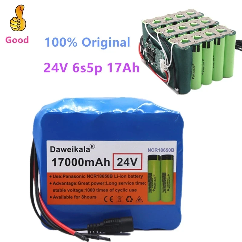 100% Original 24V 17Ah 6S5P 18650 battery pack 25.2v 17000mAh electric bicycle moped /electricLi-ion battery pack+Free Delivery
100% Original 24V 17Ah 6S5P 18650 battery pack 25.2v 17000mAh electric bicycle moped /electricLi-ion battery pack+Free Delivery