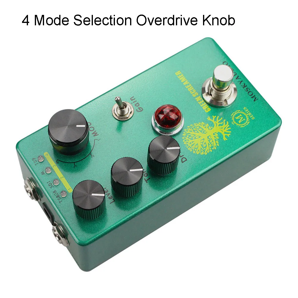 Mosky Green Booster Overdrive 4-ModeSelection Knob The Guitar Effects Pedal Overdrive Guitar Effect Pedal Full Metal Shell
Mosky Green Booster Overdrive 4-ModeSelection Knob The Guitar Effects Pedal Overdrive Guitar Effect Pedal Full Metal Shell