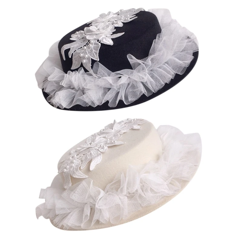 Handmade SunHat Lace Decorated Pastoral Style Tea Party for Girls Women Court Miss Panama Hat SunHat with Tulle 
Handmade SunHat Lace Decorated Pastoral Style Tea Party for Girls Women Court Miss Panama Hat SunHat with Tulle