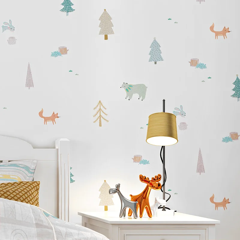 Children's Wallpaper Bedroom Girl Boy's Room Nordic Style Graffiti Cute Animal Korean Style Korean Cartoon Wallpaper
Children's Wallpaper Bedroom Girl Boy's Room Nordic Style Graffiti Cute Animal Korean Style Korean Cartoon Wallpaper