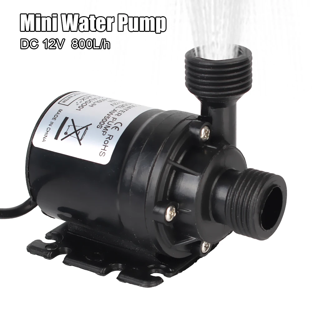 Ultra-quiet 800L/H 5M DC 12V 24V Home Portable Brushless Motor Submersible Water Pump For Cooling System Fountains Heater Mini
Ultra-quiet 800L/H 5M DC 12V 24V Home Portable Brushless Motor Submersible Water Pump For Cooling System Fountains Heater Mini