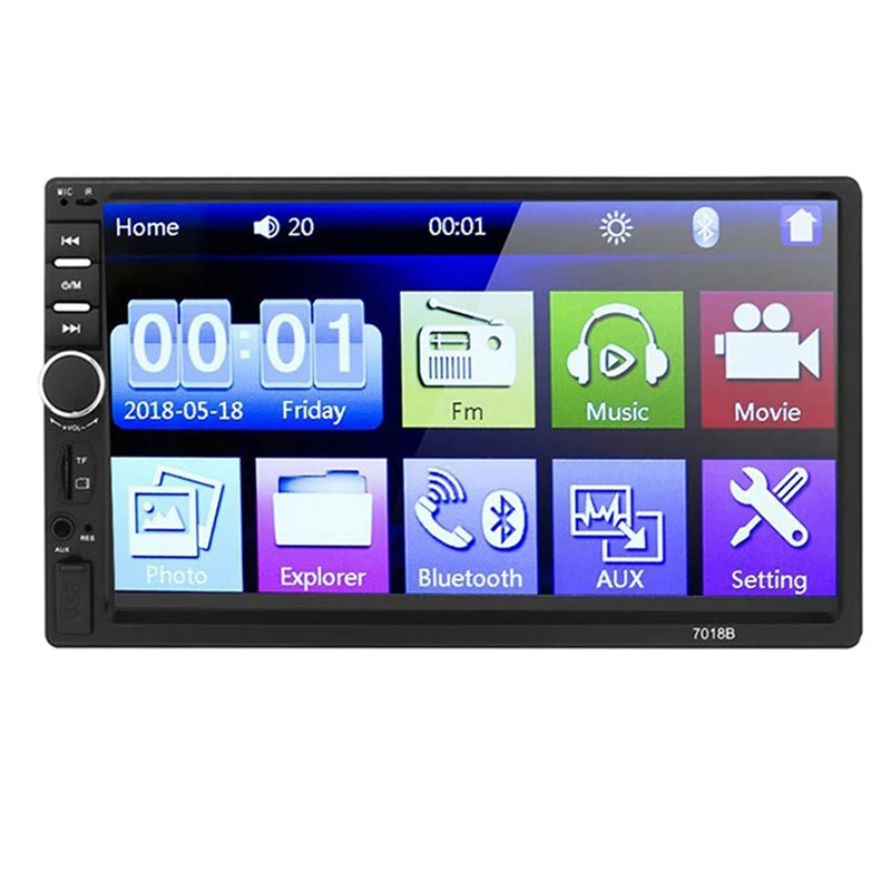 Double Din Car Stereo With Bluetooth 7 Inch Touch Screen Car Radio - Car Audio Receivers MP5 Media Player USB AUX SD
Double Din Car Stereo With Bluetooth 7 Inch Touch Screen Car Radio - Car Audio Receivers MP5 Media Player USB AUX SD