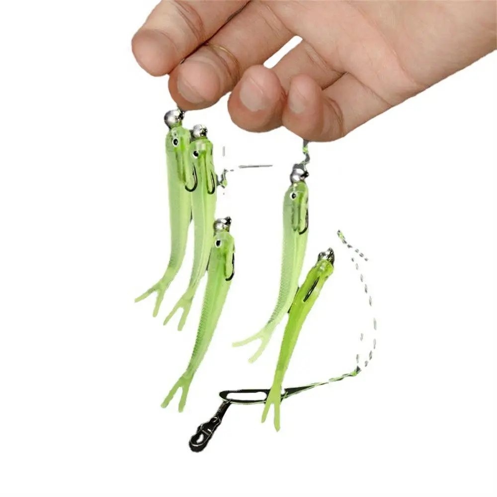 5Pcs/Set Soft Lure Bionic Cluster Lure Fishing Hook Head Bait T-Tail Wobbler Metal Cast Bait Tackle For Sea Bass/Tuna/Sea Bream
5Pcs/Set Soft Lure Bionic Cluster Lure Fishing Hook Head Bait T-Tail Wobbler Metal Cast Bait Tackle For Sea Bass/Tuna/Sea Bream