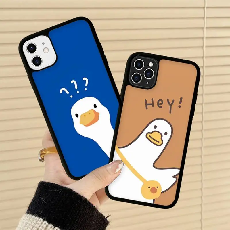 Cartoon Doubt Duck Phone Case Silicone PC+TPU Case For iPhone 14 11 12 13 Pro Max 8 7 6 Plus X XR Hard Fundas
Cartoon Doubt Duck Phone Case Silicone PC+TPU Case For iPhone 14 11 12 13 Pro Max 8 7 6 Plus X XR Hard Fundas