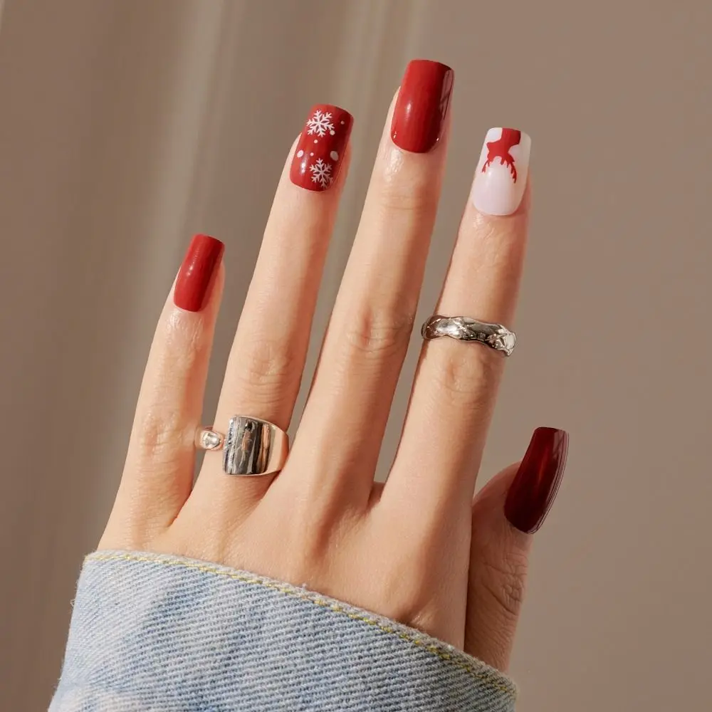 24 шт. Короткие квадратные рождественские накладные ногти французский балерина Санта Клаус Снежинка накладные ногти полное покрытие нажимн...
24 шт. Короткие квадратные рождественские накладные ногти французский балерина Санта Клаус Снежинка накладные ногти полное покрытие нажимн...