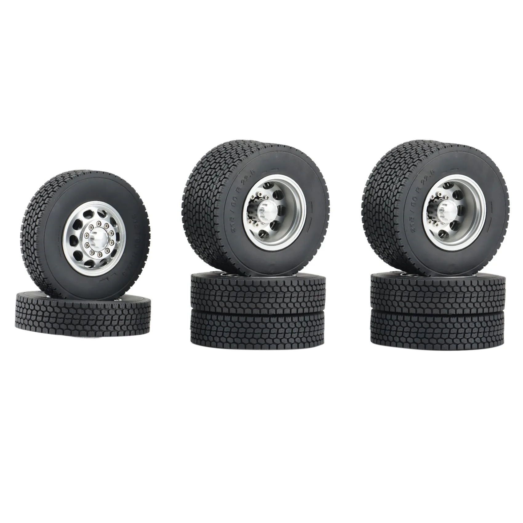 Metal Front & Rear Wheel Rims Hub with 22mm Rubber Tires for 1/14 Tamiya SCANIA Semi RC Trailer Tractor Truck Car Parts
Metal Front & Rear Wheel Rims Hub with 22mm Rubber Tires for 1/14 Tamiya SCANIA Semi RC Trailer Tractor Truck Car Parts