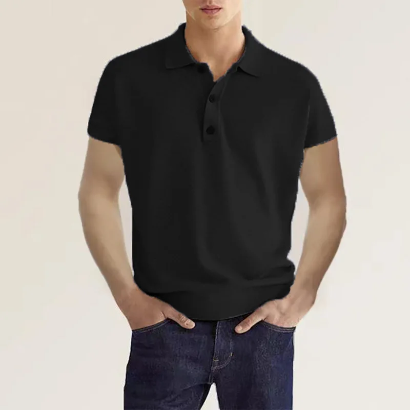 Повседневные мужские рубашки-поло, Мужская хлопковая футболка с коротким рукавом, брендовые Джерси, летняя мужская одежда, спортивная одежда, футболки-поло 
Повседневные мужские рубашки-поло, Мужская хлопковая футболка с коротким рукавом, брендовые Джерси, летняя мужская одежда, спортивная одежда, футболки-поло