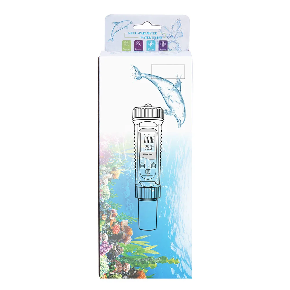 PH Meter Water Tester 0.00-14.00pH BT PH Meter High-precision LCD Backlight PH/OPR/EC/SALT/S.G/Temp Meter Durable
PH Meter Water Tester 0.00-14.00pH BT PH Meter High-precision LCD Backlight PH/OPR/EC/SALT/S.G/Temp Meter Durable