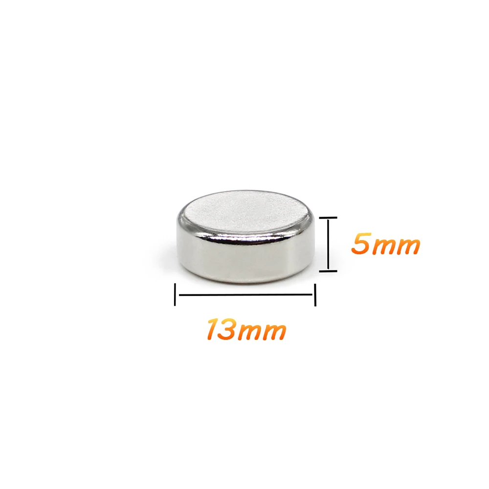 5/10/20/50/100PCS 13x5 Disc Neodymium Magnets Strong 13mm x 5mm Permanent Round Magnet 13x5mm Powerful Magnetic Magnets 13*5 mm
5/10/20/50/100PCS 13x5 Disc Neodymium Magnets Strong 13mm x 5mm Permanent Round Magnet 13x5mm Powerful Magnetic Magnets 13*5 mm