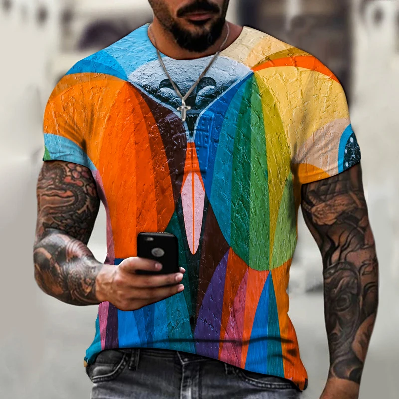 Summer Hot Style Short Sleeves, Colorful 3d Men's Top, O-neck Design, All-printed Short Sleeves, 6xl Plus Size Casual Wear
Summer Hot Style Short Sleeves, Colorful 3d Men's Top, O-neck Design, All-printed Short Sleeves, 6xl Plus Size Casual Wear