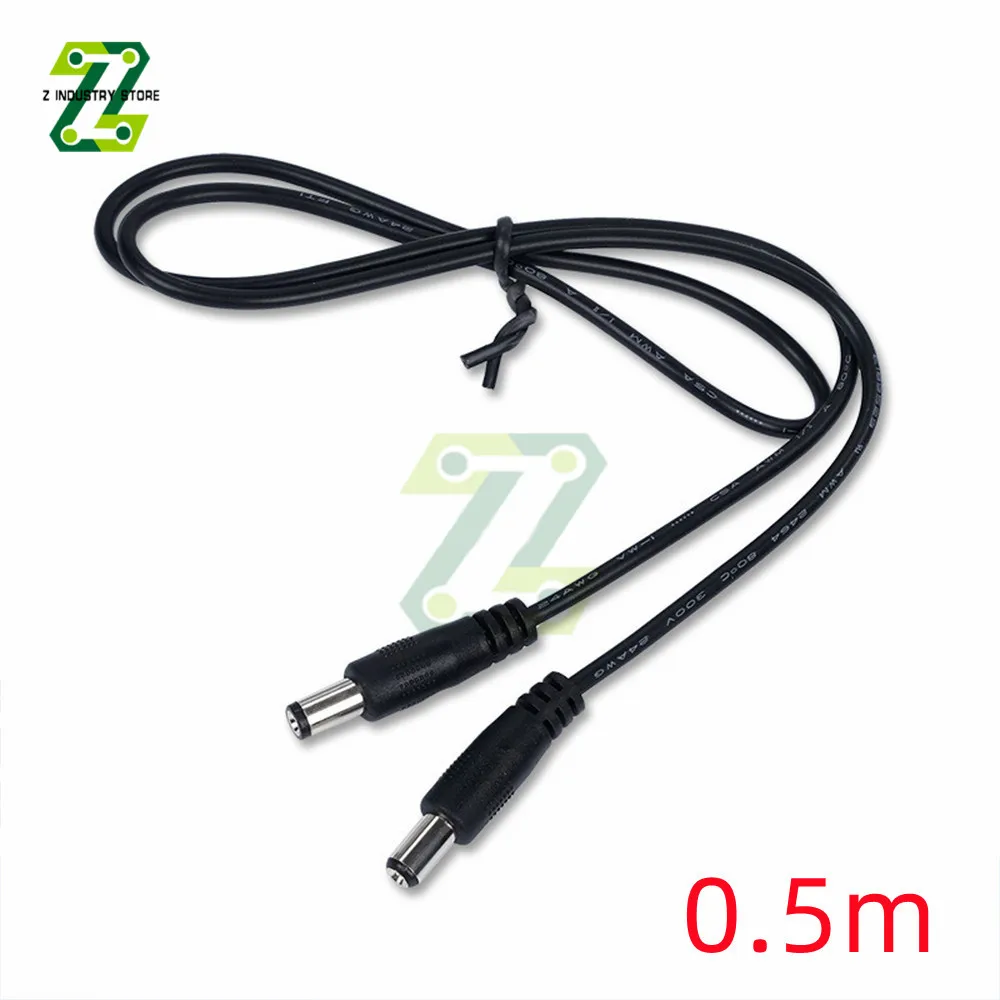 Кабель питания DC 5.5X2.1 черный 22AWG
Кабель питания DC 5.5X2.1 черный 22AWG