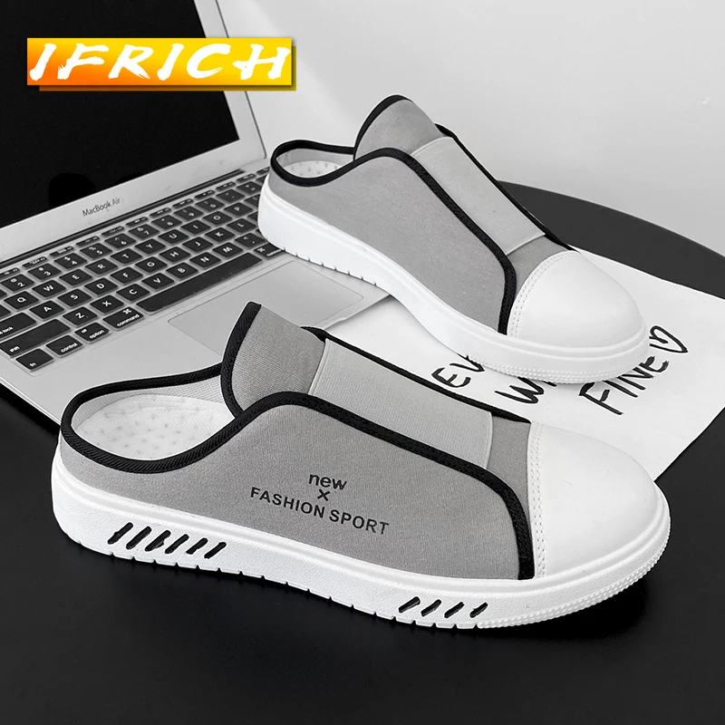 Summer Men Flats Casual Shoe Fashion Half slippers Mens Comfortable Walking Shoes Men Half Drag Youth Casual Footwear
Summer Men Flats Casual Shoe Fashion Half slippers Mens Comfortable Walking Shoes Men Half Drag Youth Casual Footwear