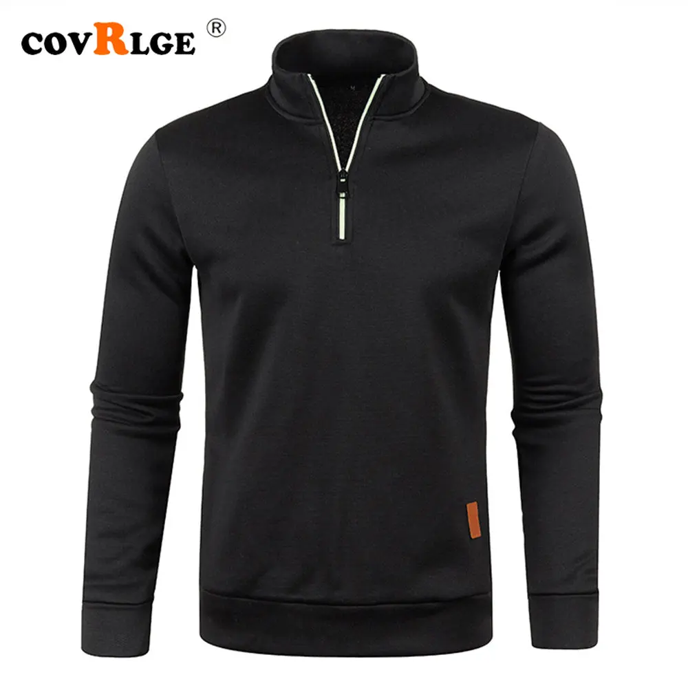 Covrlge Autumn Winter Men's Zip Collar Sweatshirt Long-sleeved Thin Fleece Trend Tide Tops Sport Pullover Male Streetwear MWW418
Covrlge Autumn Winter Men's Zip Collar Sweatshirt Long-sleeved Thin Fleece Trend Tide Tops Sport Pullover Male Streetwear MWW418