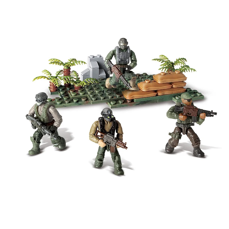1:35 Scale Modern Military Jungle Counterterrorism Mega Block Ww2 Army Forces Figures Building Brick Weapon Toys For Boys Gifts
1:35 Scale Modern Military Jungle Counterterrorism Mega Block Ww2 Army Forces Figures Building Brick Weapon Toys For Boys Gifts