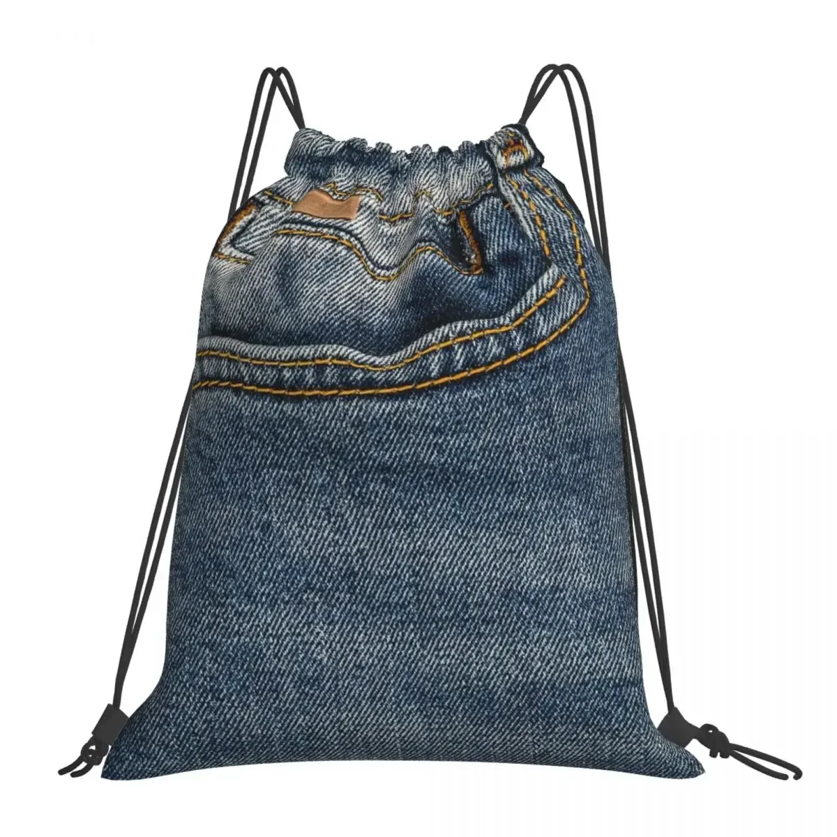 Джинсовые рюкзаки с передним карманом I Love Bluejeans сумки на шнурке сумка карманами