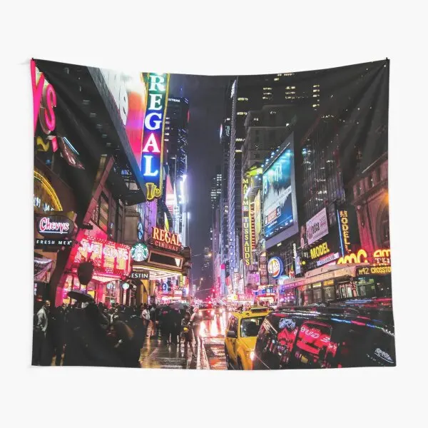

Ночной гобелен Нью-Йорка, красивое дорожное покрывало с принтом для спальни, декоративное полотенце, домашний Коврик для йоги, цветное наст...