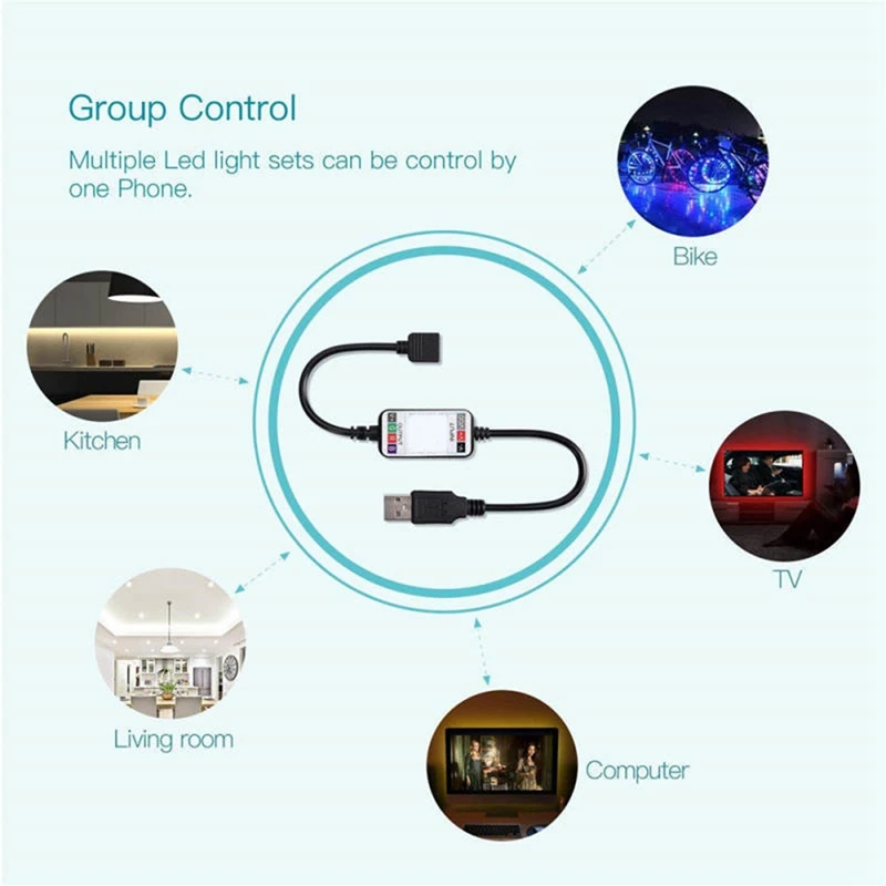 Wireless Bluetooth LED Dimmer Remote Controller DC5-24V With LED 5050 Connector Kit 10 Mm 4-Pin, LED Strip Connectors
Wireless Bluetooth LED Dimmer Remote Controller DC5-24V With LED 5050 Connector Kit 10 Mm 4-Pin, LED Strip Connectors