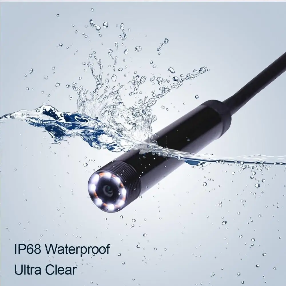 SHACKER 1200 P WiFi endoscopes for iPhone and Android smartphones Waterproof Inspection Snake Micro Camera USB endoscopes
SHACKER 1200 P WiFi endoscopes for iPhone and Android smartphones Waterproof Inspection Snake Micro Camera USB endoscopes