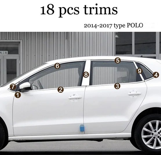 stainless steel car window trims for volkswagen POLO MK5 2010 2011 2012 2013 2014 2015 2016 2017
stainless steel car window trims for volkswagen POLO MK5 2010 2011 2012 2013 2014 2015 2016 2017