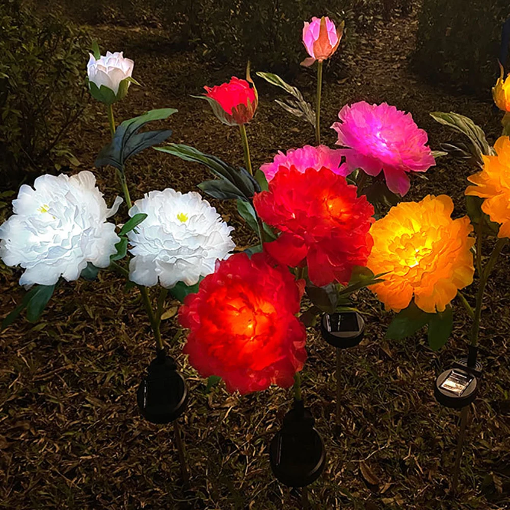 Peony Garden Lights Outdoor Waterproof Solar LED Flower Stake Ground Plug Lawn Lamp Villa Courtyard Lighting Decorative Lamp
Peony Garden Lights Outdoor Waterproof Solar LED Flower Stake Ground Plug Lawn Lamp Villa Courtyard Lighting Decorative Lamp