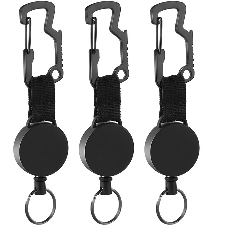 3 In 1 Retractable Badge Steel Wire Cord Pull Key Ring Portable Bottle Opener Hexagonal Wrench Carabiner Car Key Chain EDC Tool
3 In 1 Retractable Badge Steel Wire Cord Pull Key Ring Portable Bottle Opener Hexagonal Wrench Carabiner Car Key Chain EDC Tool