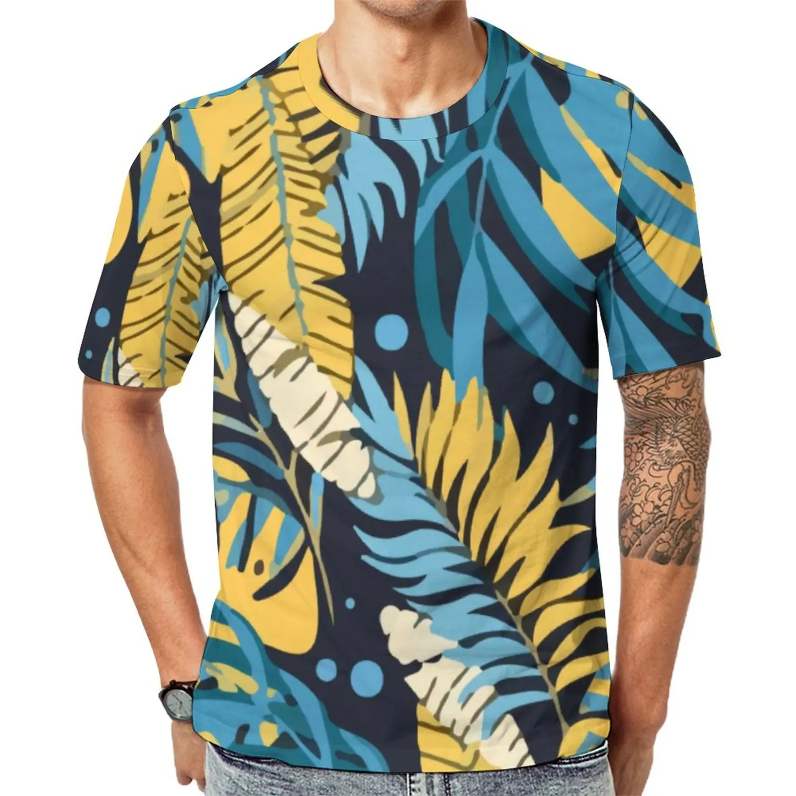Original Tropical T Shirt Yellow Palm Leaves Fashion T Shirts Short Sleeve Graphic Tops Cheap Summer Funny Plus Size Clothing
Original Tropical T Shirt Yellow Palm Leaves Fashion T Shirts Short Sleeve Graphic Tops Cheap Summer Funny Plus Size Clothing