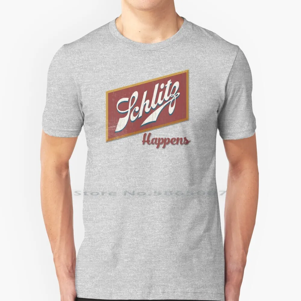 Schlitz Happens T Shirt 100% Cotton Beer Logo Parody Vintage Classic Ale Brewery Drinking Cool New Popular Recent Top Pick Best
Schlitz Happens T Shirt 100% Cotton Beer Logo Parody Vintage Classic Ale Brewery Drinking Cool New Popular Recent Top Pick Best