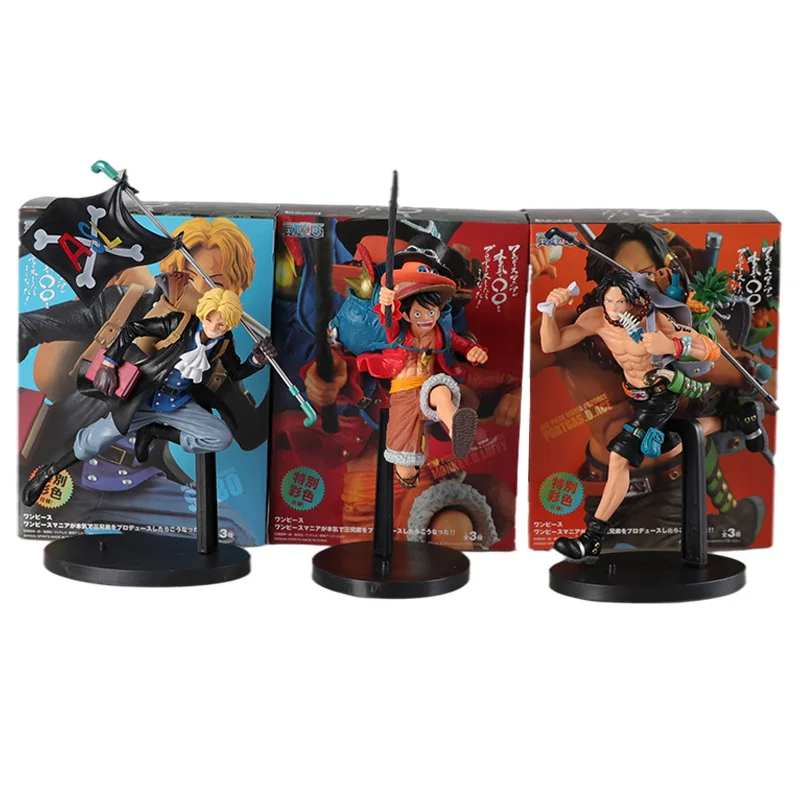 20cm Anime Figurine One Piece Monkey D Luffy Ace Sabo Three Brothers Pvc Action Figure Collection Model Toys Doll
20cm Anime Figurine One Piece Monkey D Luffy Ace Sabo Three Brothers Pvc Action Figure Collection Model Toys Doll