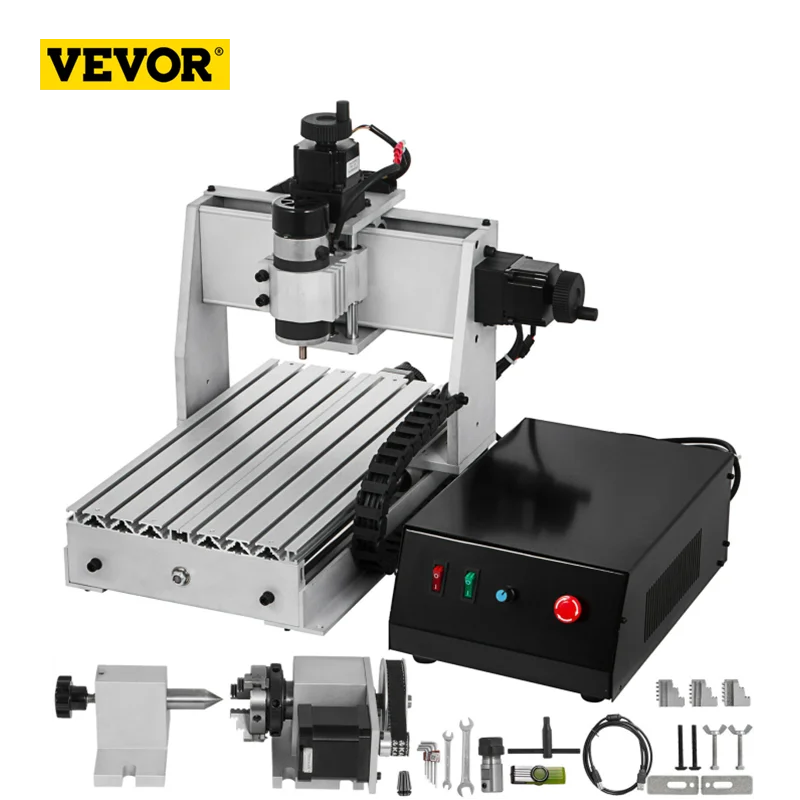 VEVOR фрезерный станок 6040T / 3040T / 3020T ЧПУ гравировальный станок 4 оси с USB Гравировальный станок гравировальный станок для металла
VEVOR фрезерный станок 6040T / 3040T / 3020T ЧПУ гравировальный станок 4 оси с USB Гравировальный станок гравировальный станок для металла