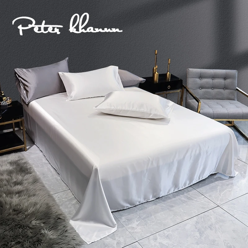 Peter Khanun Satin Flat Sheet 1 Pcs Queen King Size Bed Sheets (Pillowcase Not Included)
Peter Khanun Satin Flat Sheet 1 Pcs Queen King Size Bed Sheets (Pillowcase Not Included)