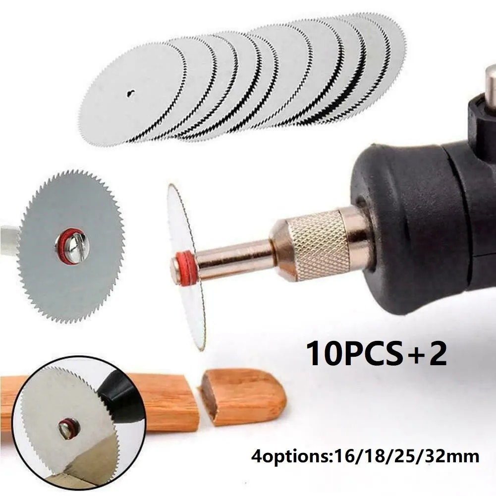 12pcs 16/18/25/32mm Cutter Mini Carbon Steel Circular Saw Disc With Mandrel Oscillating Tool For Woodworking Cutting Discs
12pcs 16/18/25/32mm Cutter Mini Carbon Steel Circular Saw Disc With Mandrel Oscillating Tool For Woodworking Cutting Discs