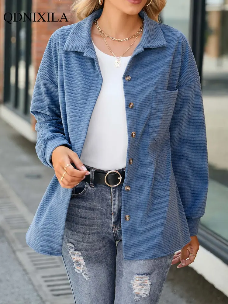 2023 Autumn Winter Loose Button Long Sleeve Cardigan Coat for Women Elegant Thick Warm Casual Vintage Femal Blouse Streetwear
2023 Autumn Winter Loose Button Long Sleeve Cardigan Coat for Women Elegant Thick Warm Casual Vintage Femal Blouse Streetwear