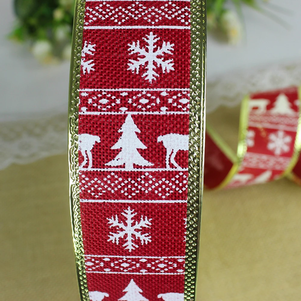 200cm 5yards/Lot Christmas Ribbon Printing Ployester Ribbon For Handmade Bow Christmas Decorations DIY Gift Wrapping
200cm 5yards/Lot Christmas Ribbon Printing Ployester Ribbon For Handmade Bow Christmas Decorations DIY Gift Wrapping