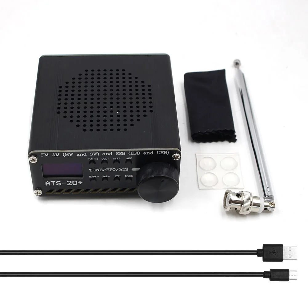 Radio Receiver With Antenna Full Band ATS-20+Si4732 Full Radio Receiver FM AM MW And SW And SSB For Instrument Accessories
Radio Receiver With Antenna Full Band ATS-20+Si4732 Full Radio Receiver FM AM MW And SW And SSB For Instrument Accessories