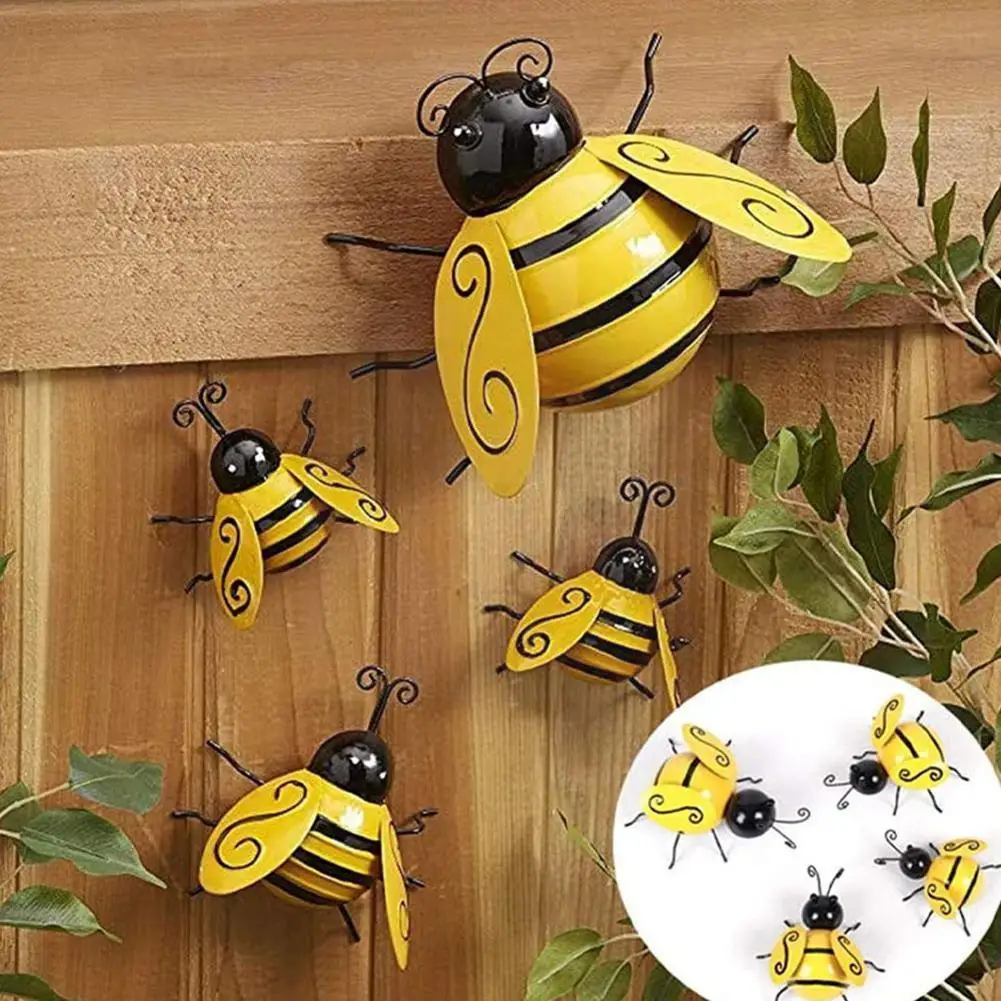 4 Pieces Of Decorative Metal Bumble Bee Garden Accents Gadget Decor Lawn Home Miniatures Novelty Ornaments L4p0
4 Pieces Of Decorative Metal Bumble Bee Garden Accents Gadget Decor Lawn Home Miniatures Novelty Ornaments L4p0