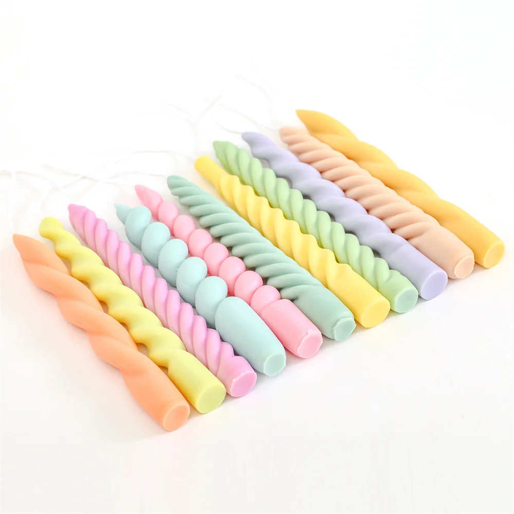 

Nicole Taper Candle Silicone Mold for DIY Handmade Aromatherapy Candles Home Party Decorations Form