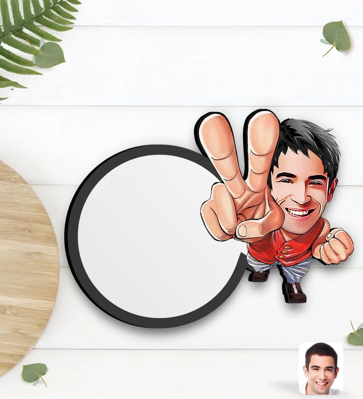 Персонализированная Мужская карикатура на деревянную чашку
Персонализированная Мужская карикатура на деревянную чашку