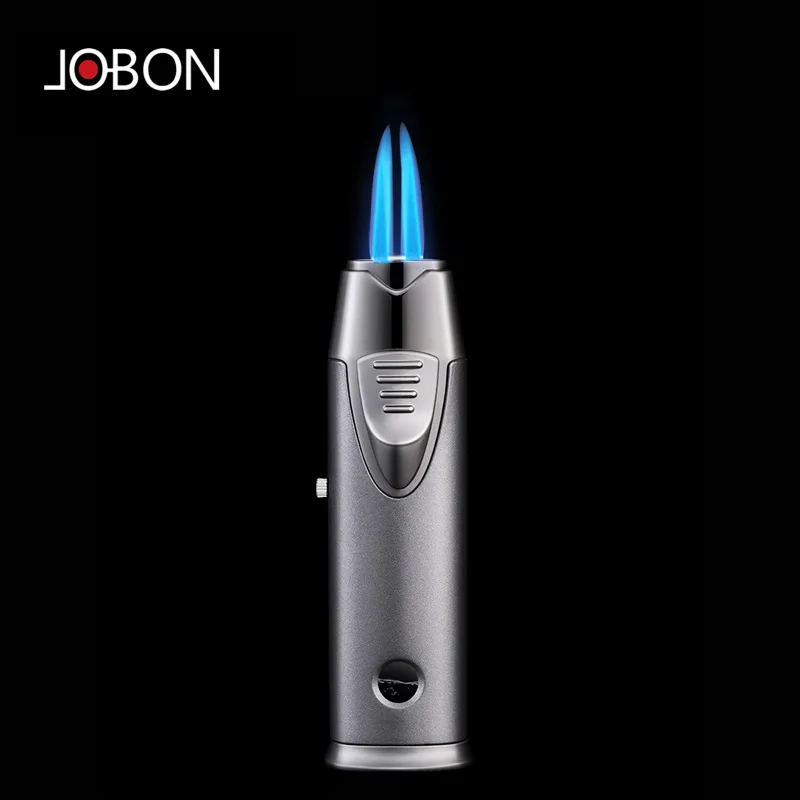

HONEST Outdoor Windproof Portable Torch Turbo Butane Gas Lighter Blue Fire Visible air window Cycle Inflatable Men's Luxury Gift
