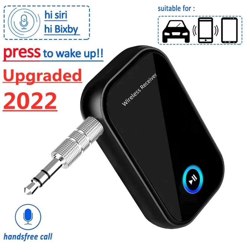 Приемник Bluetooth 5 0 3 мм AUX-разъем микрофон для звонков стерео музыка беспроводной