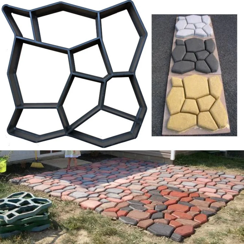 Garden Floor Paving Molds Garden Path Maker Mold Plastic DIY Manually Paving Cement Brick Stone Road Concrete Mould Reusable
Garden Floor Paving Molds Garden Path Maker Mold Plastic DIY Manually Paving Cement Brick Stone Road Concrete Mould Reusable