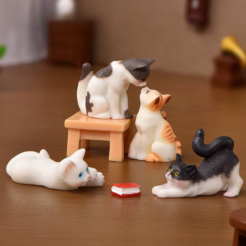Mini Home Decor Figurines Miniature Cartoon Animal Cat Kitten Model Resin Ornament Micro Landscape Kids Gift Garden Decoration
Mini Home Decor Figurines Miniature Cartoon Animal Cat Kitten Model Resin Ornament Micro Landscape Kids Gift Garden Decoration