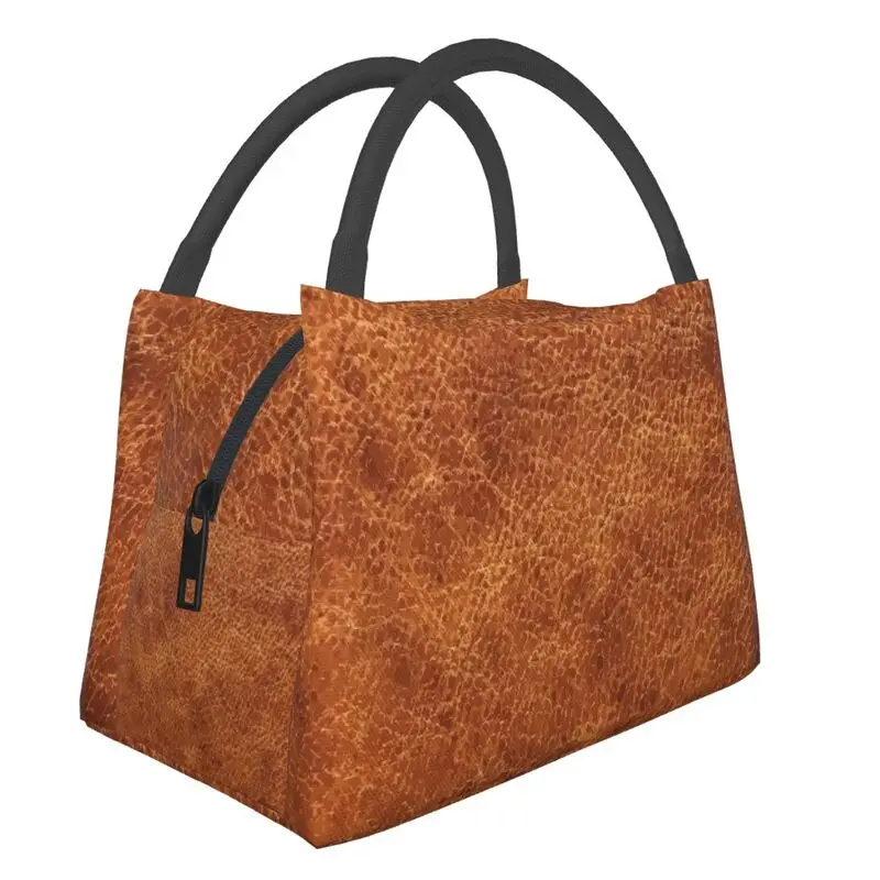 Brown Vintage Faux Leather Background Insulated Lunch Bag for Work Office Vintage Floral Textures Print Cooler Thermal Bento Box
Brown Vintage Faux Leather Background Insulated Lunch Bag for Work Office Vintage Floral Textures Print Cooler Thermal Bento Box