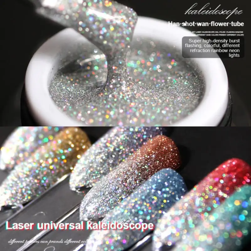 Laser Kaleidoscope Gel Nail Polish Flash Reflective Diamond UV LED Universal Nail Gel Varnish Nail Polish Glue Colorful TSLM1
Laser Kaleidoscope Gel Nail Polish Flash Reflective Diamond UV LED Universal Nail Gel Varnish Nail Polish Glue Colorful TSLM1