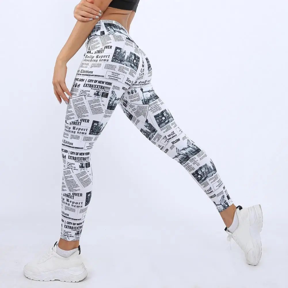 Workout Leggings Women Yoga Pants Casual Stretchy Breathable Newspaper Letter Print Skinny Pants for Exercise Women's Trousers
Workout Leggings Women Yoga Pants Casual Stretchy Breathable Newspaper Letter Print Skinny Pants for Exercise Women's Trousers
