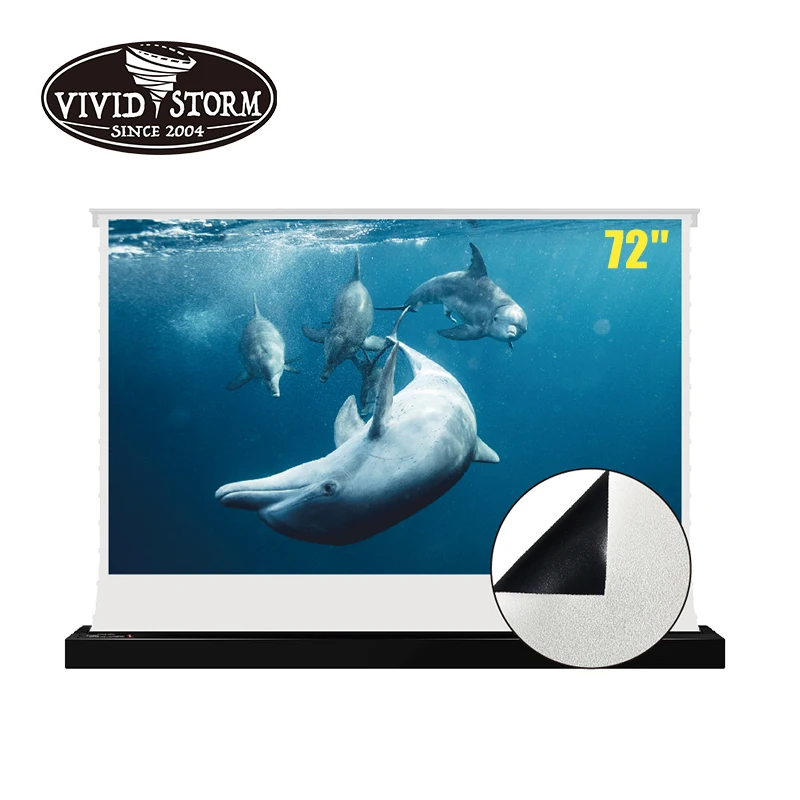 VIVIDSTORM 72inches S Electric floor rising Foldable projector screen with White cinema Screen Material for led normal projector
VIVIDSTORM 72inches S Electric floor rising Foldable projector screen with White cinema Screen Material for led normal projector