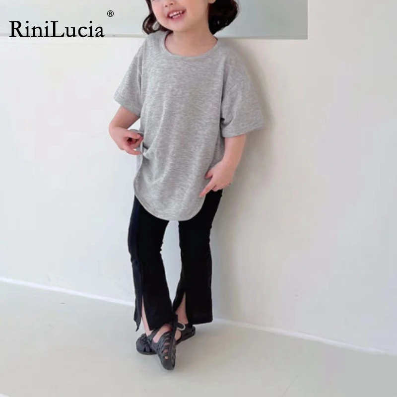 RiniLucia Kids Clothes New Arrival 2022 Summer Comfortable O Neck Brief Girls Half Sleeve Solid Cotton Long T-Shirt Korean Style
RiniLucia Kids Clothes New Arrival 2022 Summer Comfortable O Neck Brief Girls Half Sleeve Solid Cotton Long T-Shirt Korean Style