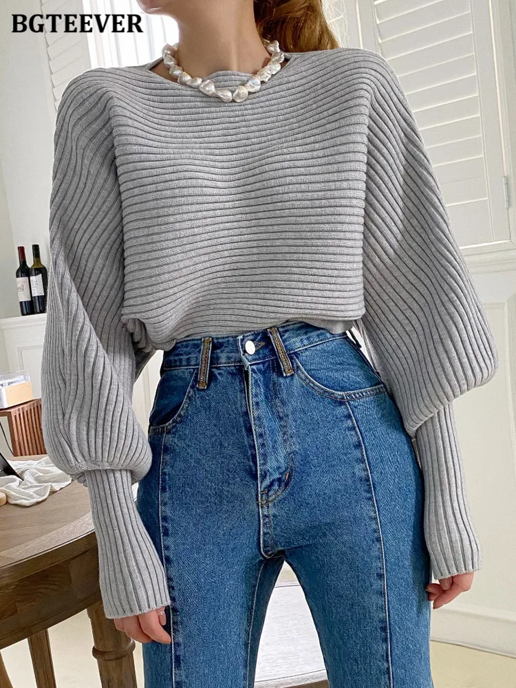 BGTEEVER Elegant O-neck Loose Female Warm Sweater Jumpers Long Sleeve Women Solid Knitted Pullovers Tops 2022 Autumn Winter
BGTEEVER Elegant O-neck Loose Female Warm Sweater Jumpers Long Sleeve Women Solid Knitted Pullovers Tops 2022 Autumn Winter