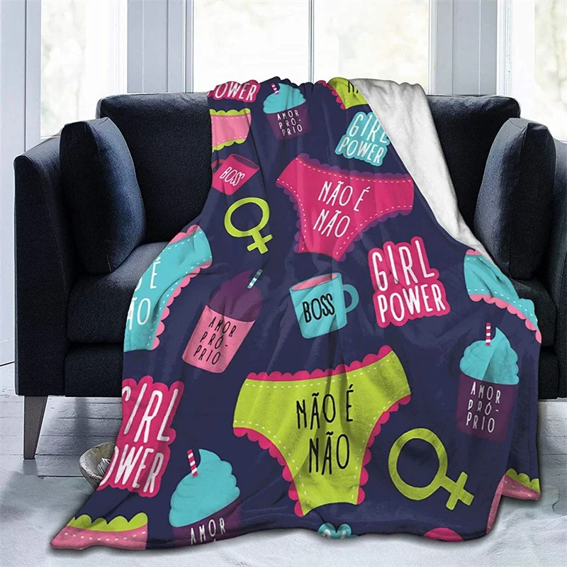 Girls Power Soft Plush Gift Flannel Microfiber Fleece Bedspread Sherpa 3D-Printed Blanket Couch Bedroom Decorative 
Girls Power Soft Plush Gift Flannel Microfiber Fleece Bedspread Sherpa 3D-Printed Blanket Couch Bedroom Decorative