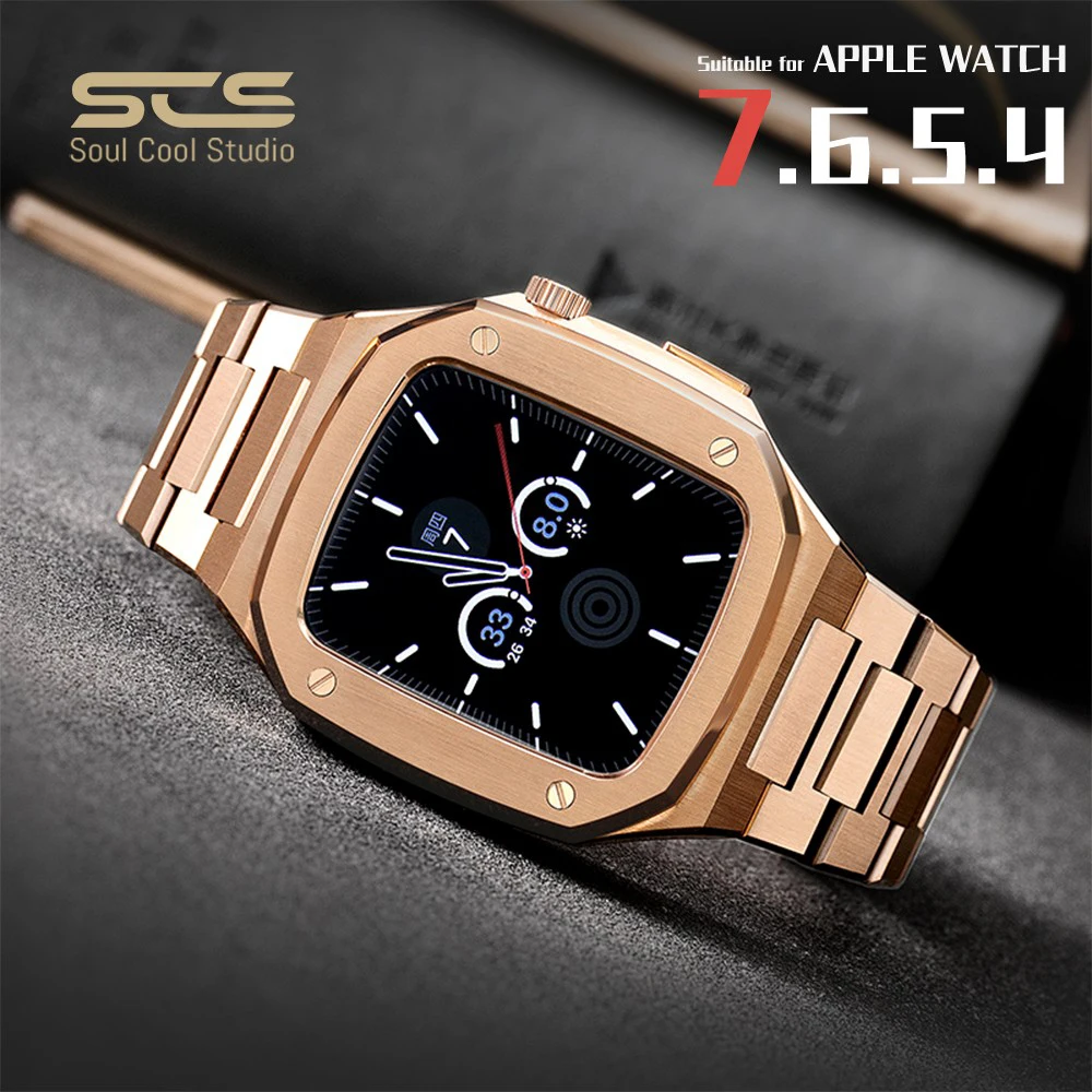 Stainless Steel strap and case for Apple Watch 45mm 44mm for iWatch Modification Metal Bezel For Apple Watch 7 6 5 4 3 2 1 41mm
Stainless Steel strap and case for Apple Watch 45mm 44mm for iWatch Modification Metal Bezel For Apple Watch 7 6 5 4 3 2 1 41mm